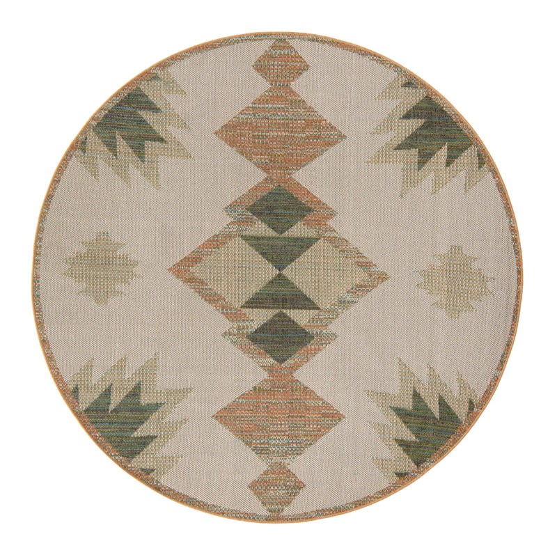 Loma Moroccan Stain-Resistant Area Rug, Round 7'10"