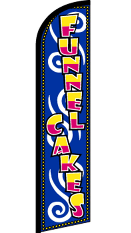 Double Sided 138'' H x 30'' W Polyester Feather Banner