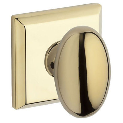 Ellipse Privacy Door Knob with Square Rose