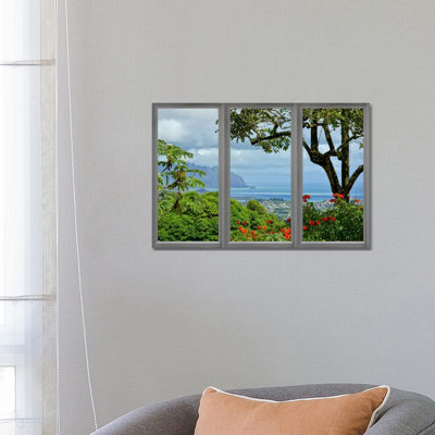 Hawaii Window View - Print on Canvas