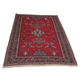 Canvello Hand Made Traditional All Over Silkroad Sirjan Rug - 4'2'' X 6'3''