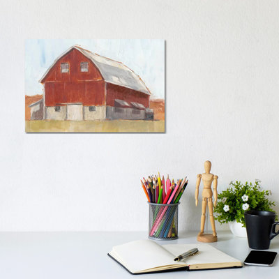 Rustic Red Barn II by Ethan Harper - Wrapped Canvas Gallery-Wrapped Canvas Giclée