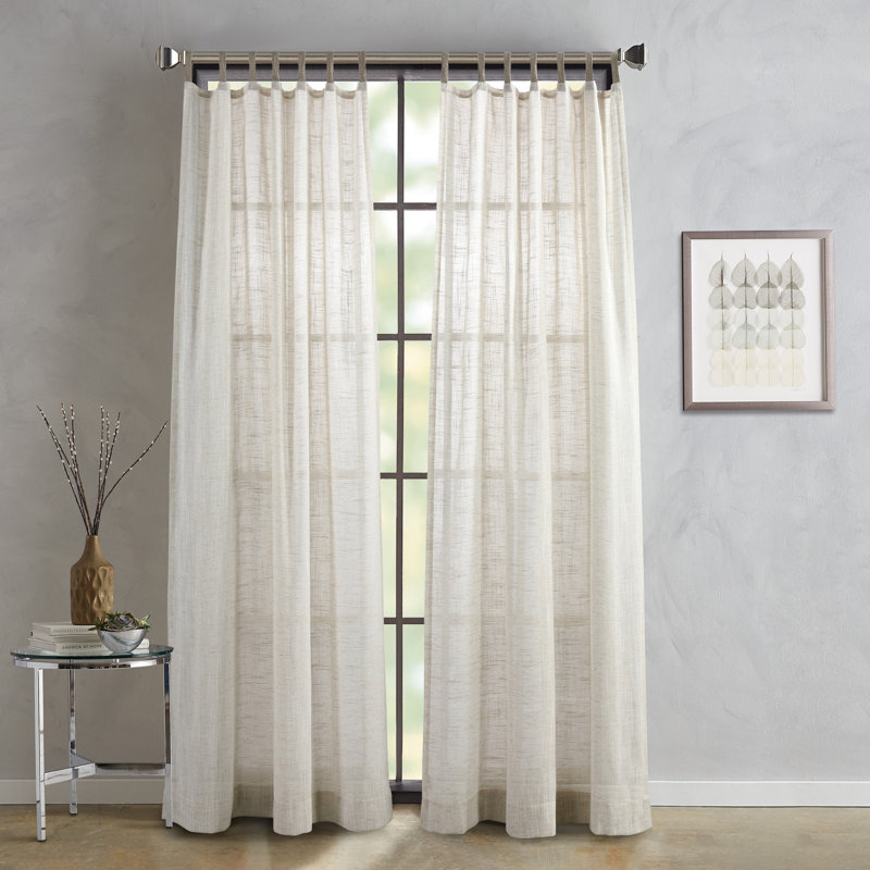 Paire de rideaux en jute DCLY Classic