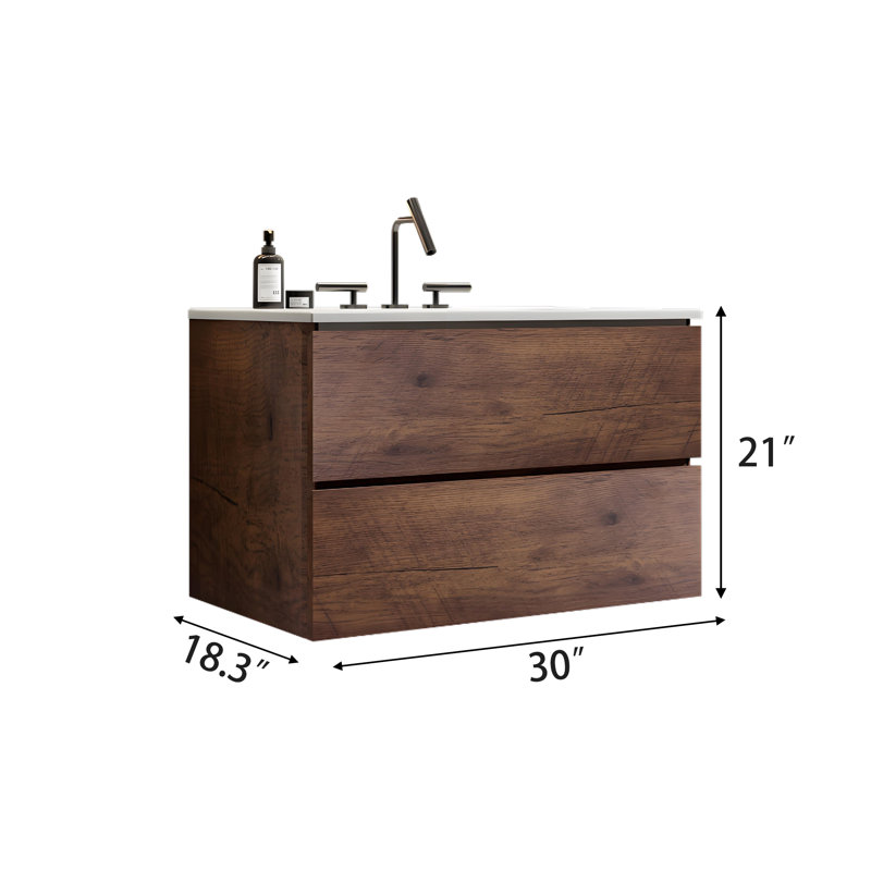 Ensemble de meuble-lavabo 2 tiroirs Modern