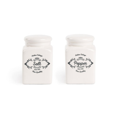 Excelsa Fine Quality Ceramic Electric Salt and Pepper Shaker Set