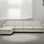 Tissu beige avec - Confortable, ergonomique pour appartement, salon, bureau, 4, conception, mousse à mémoire de forme