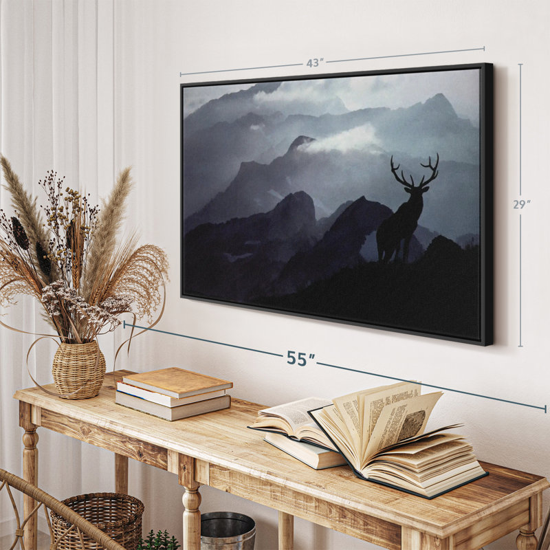 Animal «Elk Summit Wall Art», H 29 po x l 43 po