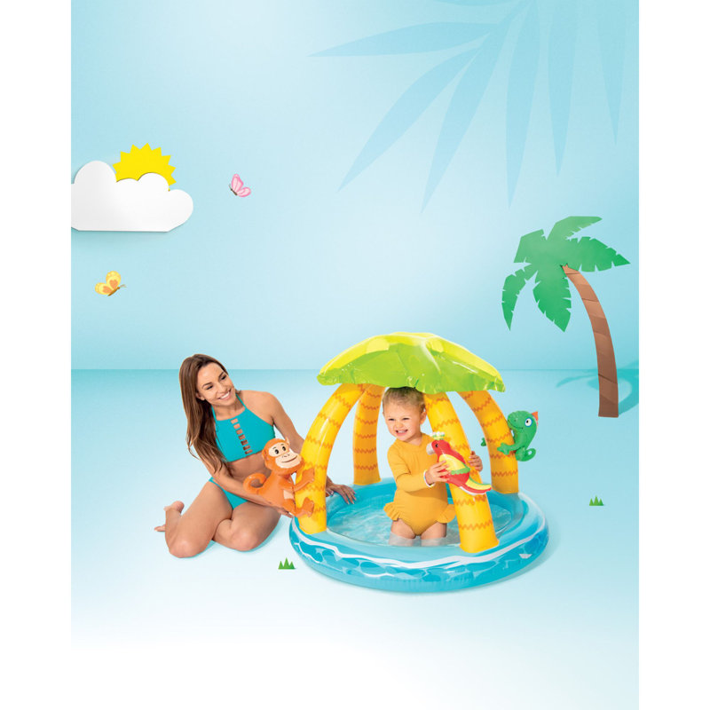 Jouets et gonflables île tropicale