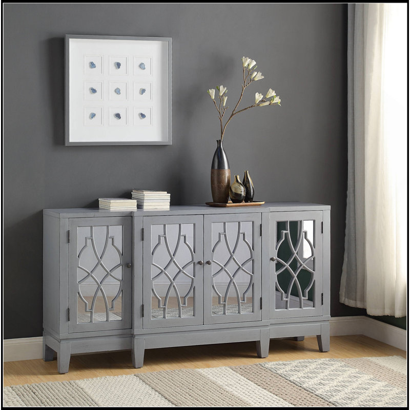 Charmante console avec plusieurs options de rangement et un design élégant