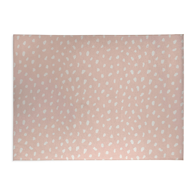 Tapis de jeu Paint Drop, Rectangle 5 pi x 7 pi, Rose