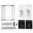 2 Tier Clothes Sorter, 4 Removable Canvas Bags, Four Wheels, Waterproof, Ideal For Separating Various Color Laundry And Dark