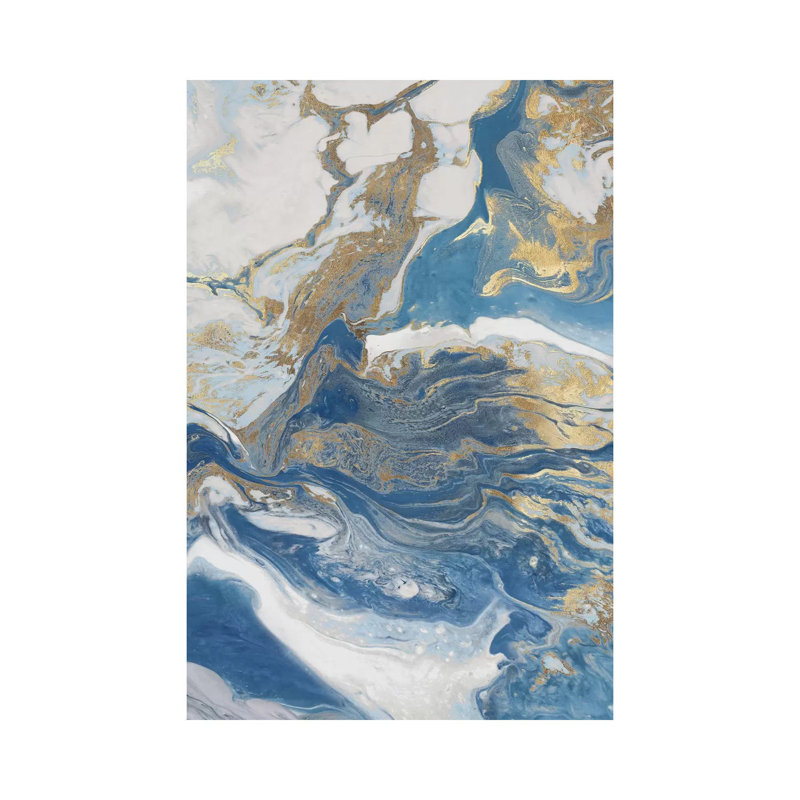 Fluid Memories II by Eva Watts - Painting on Canvas, Wrapped Canvas, 45.72cm H x 30.48cm W x 1.91cm D