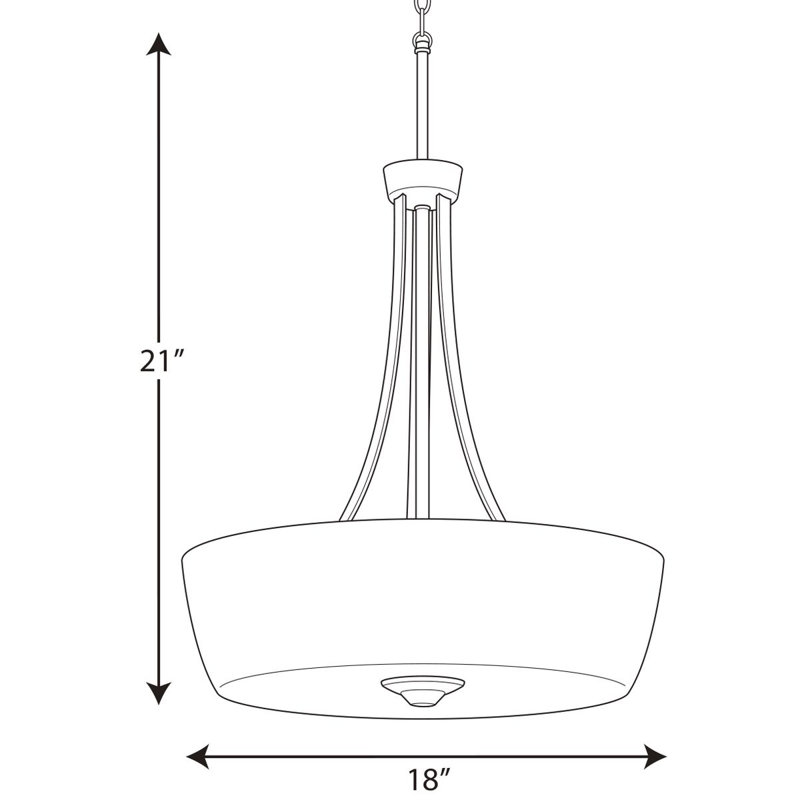 Luminaire bol suspendu unique à 3 lumières Devi, Nickel brossé