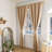 Quilted Blackout Curtains Heavy-Duty Curtains Panel with 3 Layers Fabric Thermal Winter Window Drapes for Living Room-110403147-110403140