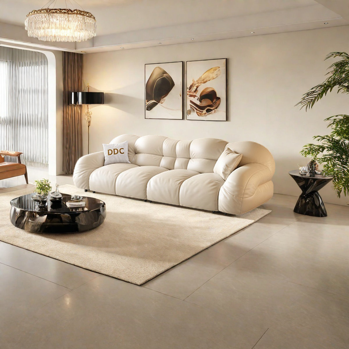Merting Modern Minimalist Living Room Straight Sofa | Wayfair
