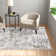 Aisha Abstract Machine Woven Green Grey Area Rug