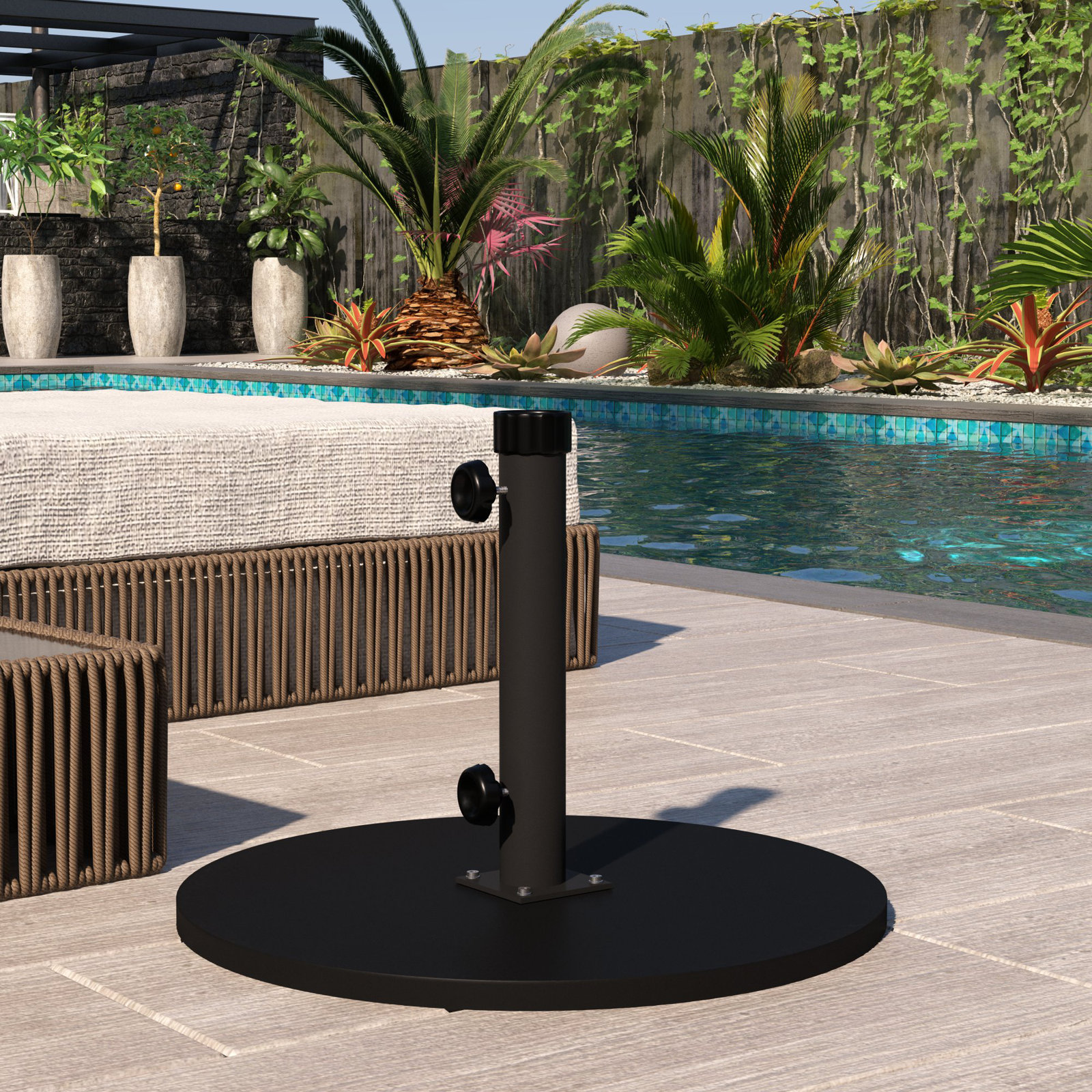 Cast Iron Free Standing Umbrella Base