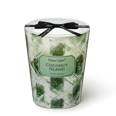 Île Coconut | Homelights 1-Wick - 6,7 oz de cire de soja - 40 heures et plus de bougies parfumées