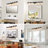 50'' 6-Light Matte Black Bathroom Vanity Light with Glass Shade-814337470-866321954