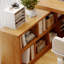 Bureau en L en bois massif avec 1 tiroir Burlywood-1515020255-1515020252