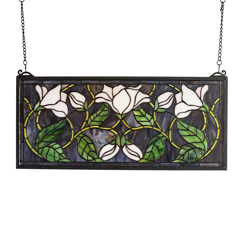 Magnolia Stained Glass Window
