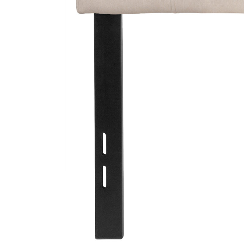 Tête de lit tapissier capitonnée Ciriaca, Beige, Double