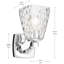 Applique murale 1 lumière 9,5 po avec verre d'eau-108202124-108202121