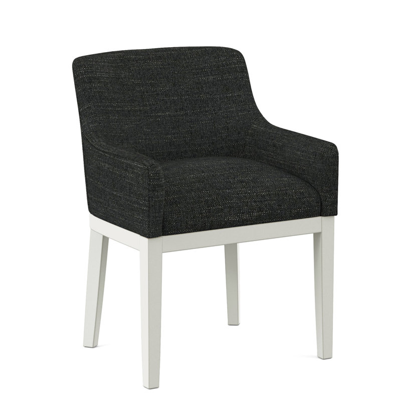 Upholstered Arm Chair, Applause Bravo, White