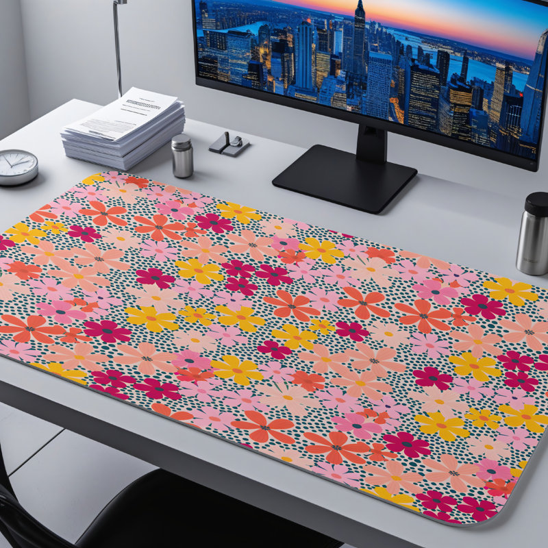 Polyester Desk Pad, 14.4x12.1