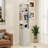 73" Tall Slim Storage Cabinet, 3-Tier Media Storage Cabinet With 3 Drawers And 2 Hooks, Bookcase Display Storage Shelves, Cube CD, DVD, Game Console Storage Cabinet-Antique White(1 pc)