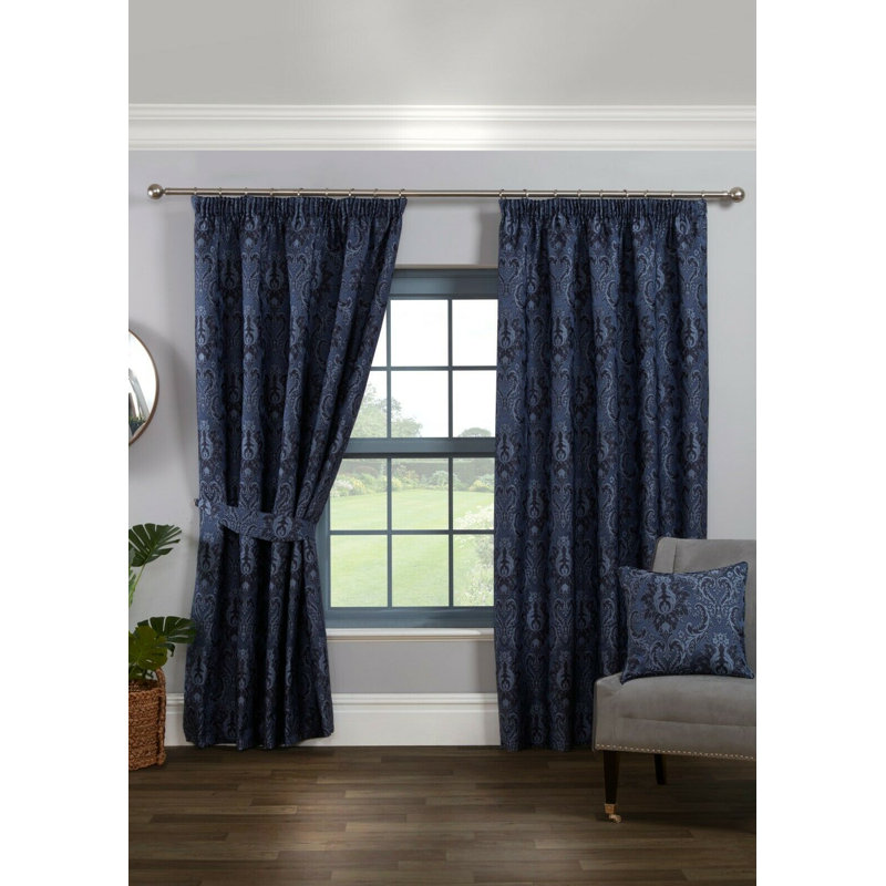 Cadnite Room Darkening Curtain Pair, 229 W x 183 D cm, Navy