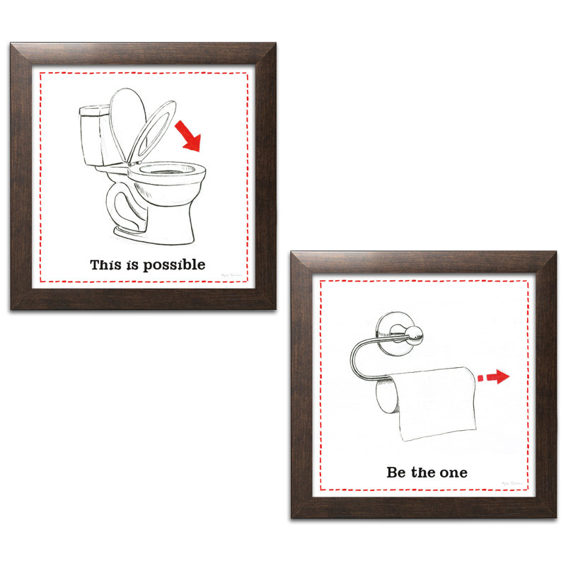 «Home Complement IV and Home Complement VI», ensemble de 2 reproductions d'impressions, Papier avec cadre brun