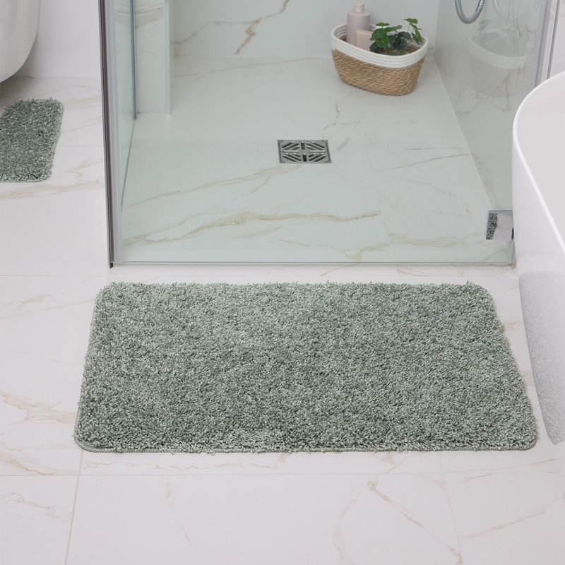 Buddy Bath Fleck Bath Mat, Single - 80cm L x 50cm W, Green