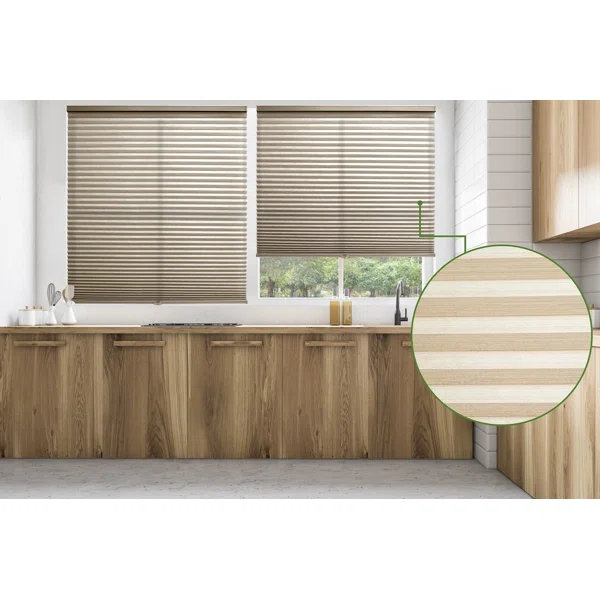 Store semi-transparent semi-transparent blanc / beige, L 37 po x L 48 po