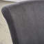Charcoal Grey Swivel Counter Stool With Fabric - Birch Legs, 25" Package Width, Practical Comfortable Seat, Width