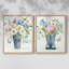 Bouquet de jardin - reproduction encadrée de qualité supérieure - prête à être accrochée - aucun clou requis - aucun clou requis-1758173963-1758173957