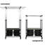 Adjustable Rolling Clothing Rack
