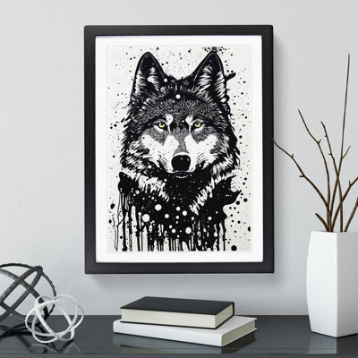 XV1022-2385X Graffiti Wolf No.4 - Single Picture Frame Print