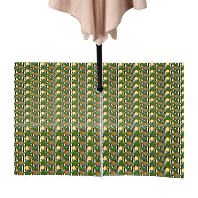 Yoin Pineapples in Stripes Water Repellent Tablecloth