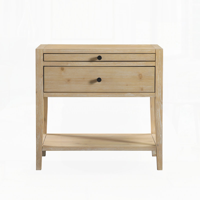 Modern Nightstand For Bedroom, Natural