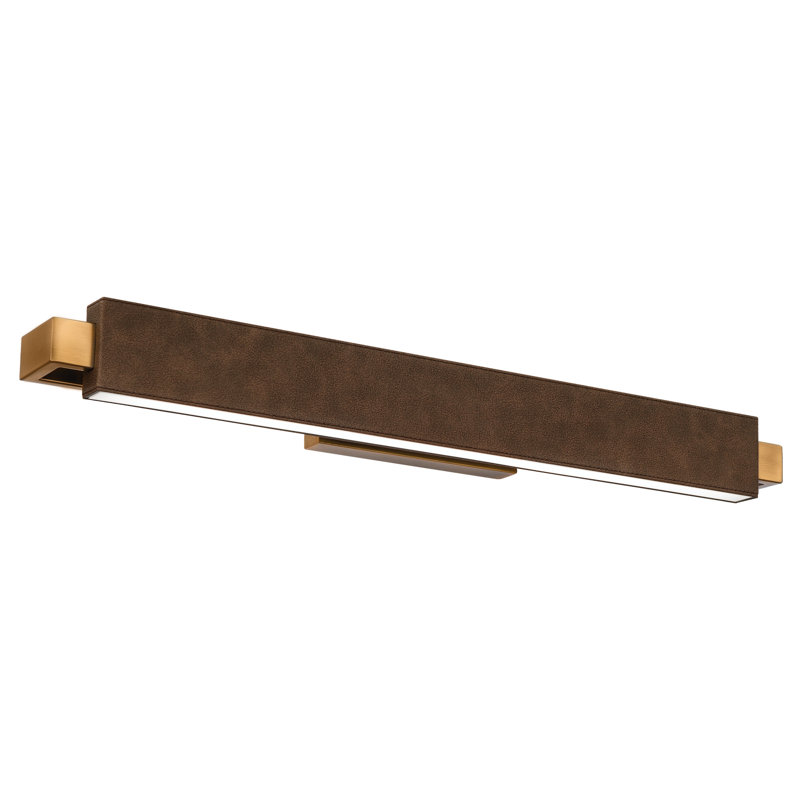 Kinsman 2 - Light Dimmable LED Bath Bar, Bomber Brown Aged Brass