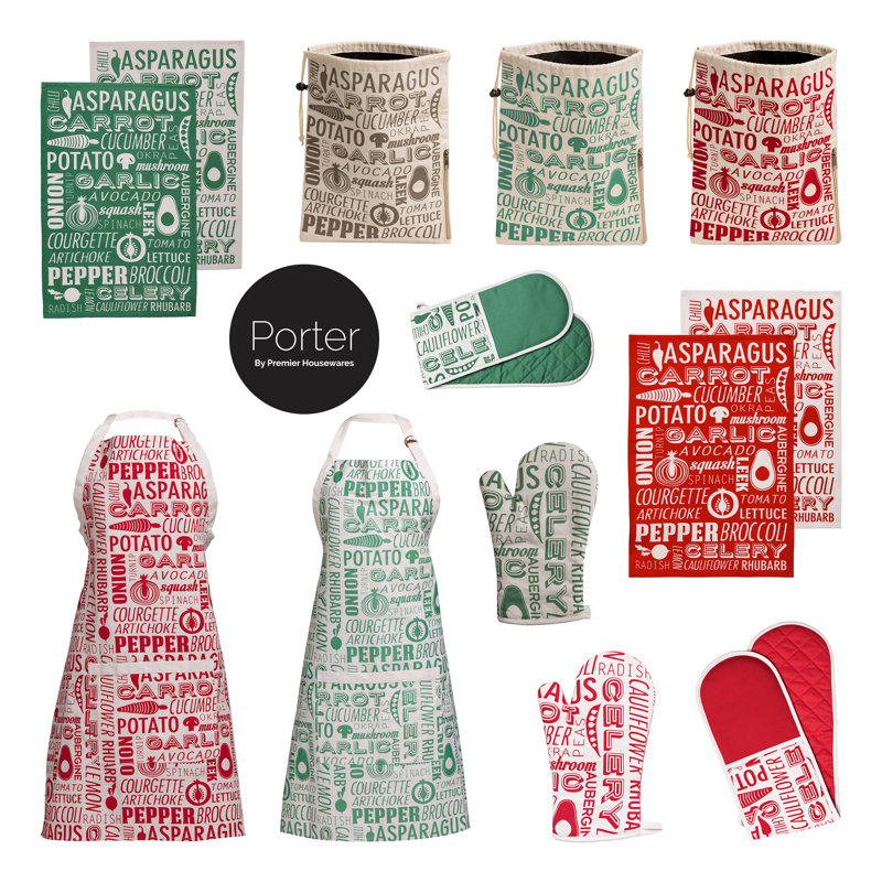 Bib Apron, Red