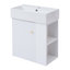 Meuble-lavabo flottant moderne avec lavabo en céramique