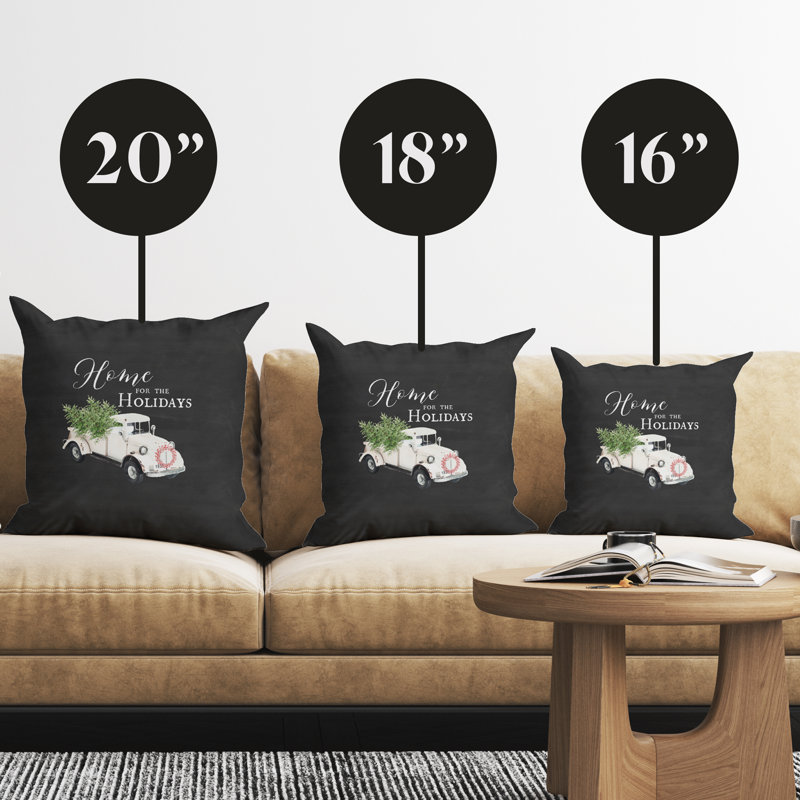 Housse de coussin blanc, H 16 po x l 16 po