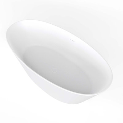 66.9" Freestanding Solid Surface Soaking Bathtub