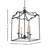 4 - Light Dimmable Empire Chandelier
