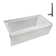 Streamline 66 in. x 32 in. Acrylic Left-Hand Drain Alcove Bathtub With External Drain