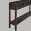 Console himanshu, canapé de 60 po de long avec deux tiroirs de taille différente et une tablette inférieure-590321345