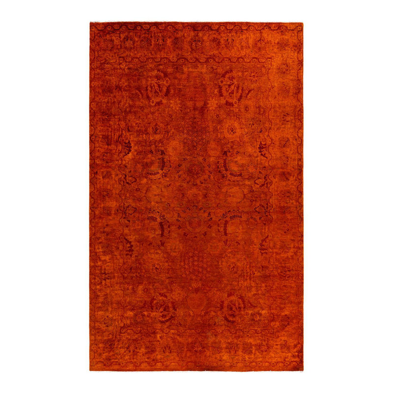 Overyed One-of-a-Kind Rectangle 6'2" X 9'5" Hand Knotted Area Rug