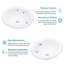 Bathroom Semi-Recessed Vessel Sink Ceramic Above Counter Basin Sink-124176887-124176884-118434222